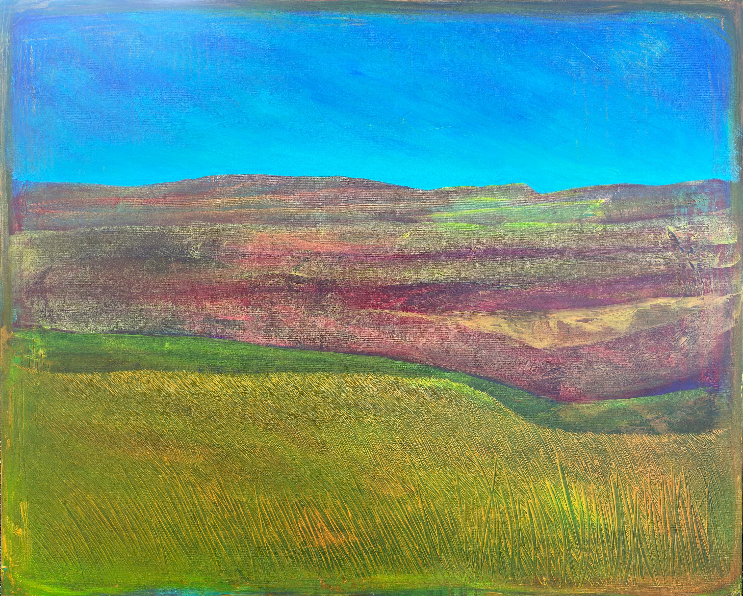 Shimmering Ridge original acrylic painting